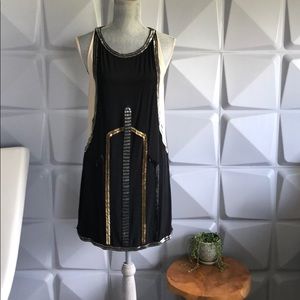 Madison Marcus 100% silk sequined dress